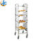 Edelstahl-Backen-Laufkatzen-Handelsgestell RK Bakeware China Aluminiumbackendes Tray Trolley/32 Behälter